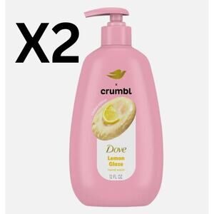 Dove Crumbl Moisturizing Liquid Hand Wash Lemon Glaze, 12 oz (set of 2)